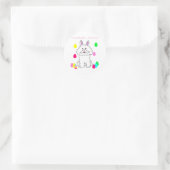 Bichon Frise Somebunny Lieben Runder Aufkleber (Tasche)