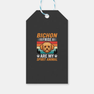 Bichon Frise Spirit-Tier Retro-Hund Geschenkanhänger