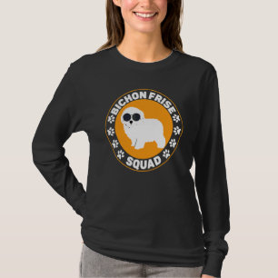 Bichon Frise Squad Lockiges Haar Welpe Hund  T-Shirt