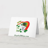 Bichon Frise St Patrick Tag Karte (Rückseite)