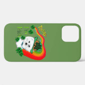 Bichon Frise St Patricks Case-Mate iPhone Hülle (Rückseite (Horizontal))