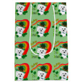 Bichon Frise St. Patricks Day Mittlere Geschenktüte (Rückseite)