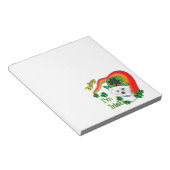 Bichon Frise St Patricks Notizblock (angewinkelt)