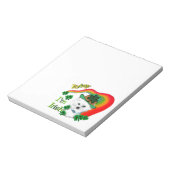 Bichon Frise St Patricks Notizblock (Rotiert)