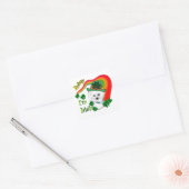 Bichon Frise St Patricks Quadratischer Aufkleber (Umschlag)