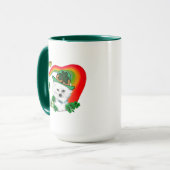 Bichon Frise St Patricks Tasse (Vorderseite Links)