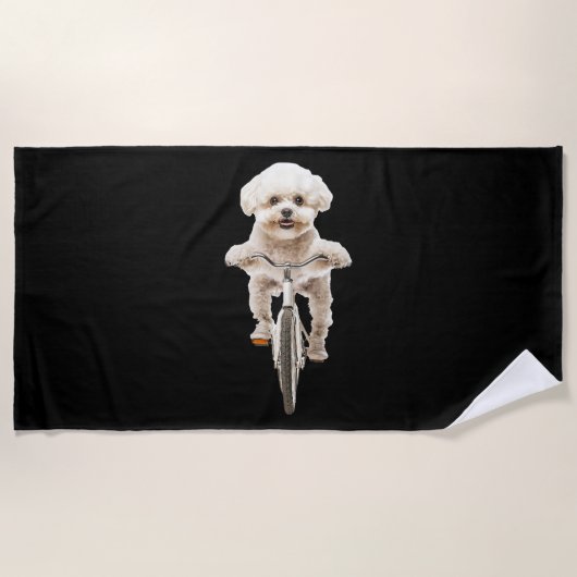Bichon Frise Strandtuch (Vorderseite)