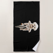 Bichon Frise Strandtuch (Vorderseite)