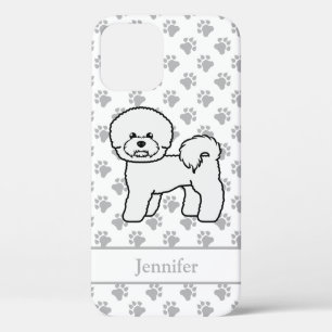 Bichon Frise Süße Cartoon-Hund-Zeichnung & Name Case-Mate iPhone Hülle