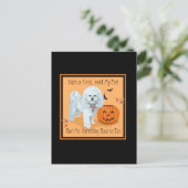 Bichon Frise Süßes oder Saures Postkarte (Stehend Vorderseite)