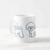 Bichon Frise Tasse (Vorderseite Links)