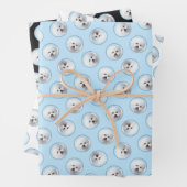 Bichon Frise Tenerife Malerei White Niedlich Dog A Geschenkpapier Set (Beispiel)