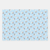 Bichon Frise Tenerife Malerei White Niedlich Dog A Geschenkpapier Set (Vorderseite)