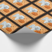 Bichon Frise Trick oder Treat Geschenkpapier (Ecke)