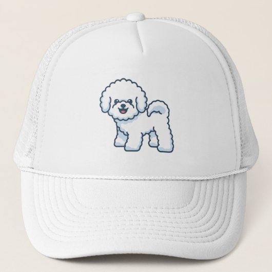 Bichon Frise Truckerkappe (Vorderseite)