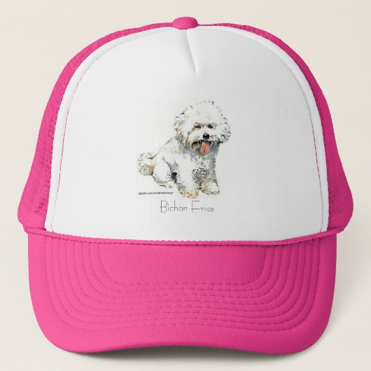 Bichon Frise Truckerkappe (Vorderseite)