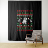 Bichon Frise Ugly Christmas Sweater Wandteppich (Beispiel)