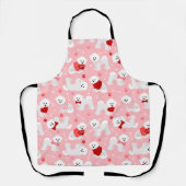 Bichon Frise Valentine Pattern Schürze (Vorderseite)