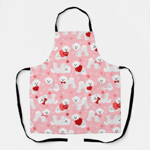 Bichon Frise Valentine Pattern Schürze