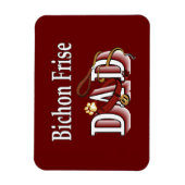 Bichon Frise Vater Magnet (Vertikal)