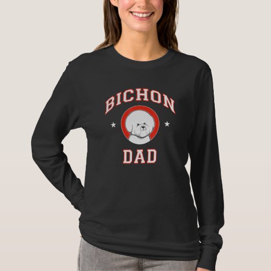 Bichon Frise Vater T-Shirt (Vorderseite)