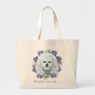Bichon Frise - Vergissmeinnicht Jumbo Stoffbeutel