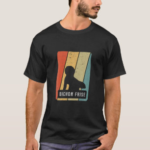 Bichon Frise Vintag Hund Hunde Paw Paws Dog School T-Shirt
