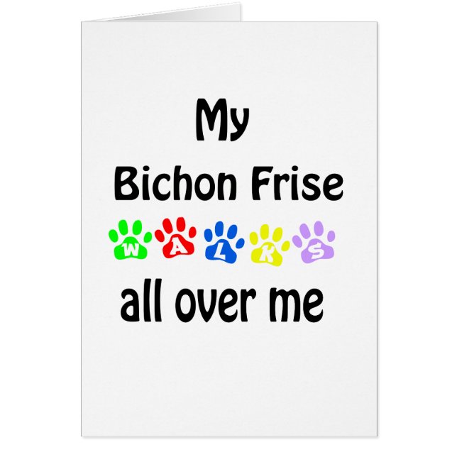Bichon Frise Walks Design (Vorne)