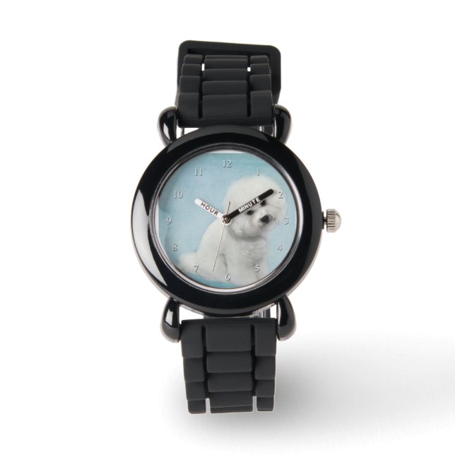 Bichon Frise Watch Armbanduhr (Vorderseite)