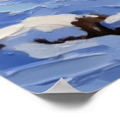 Bichon Frise Weihnachtsboot Urlaub Poster (Ecke)