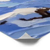 Bichon Frise Weihnachtsboot Urlaub Poster (Ecke)