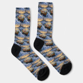 Bichon Frise Weihnachtsboot Urlaub Socken (Rechts)