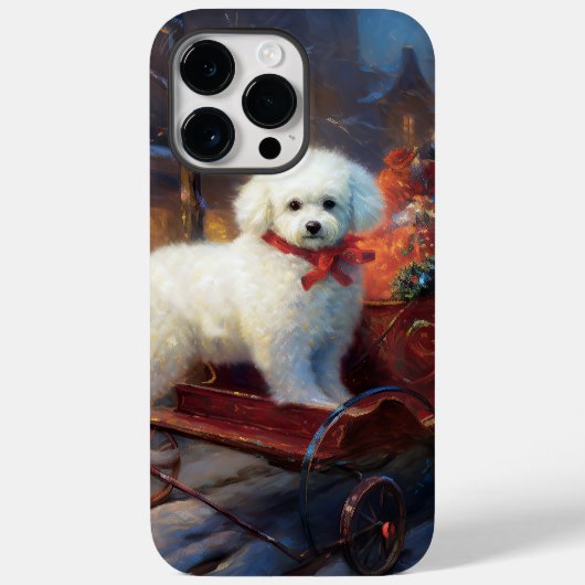 Bichon Frise Weihnachtsfeier Case-Mate iPhone Hülle (Rückseite)