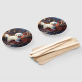 Bichon Frise Weihnachtsfeier Fächer (Non-assembled)