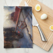 Bichon Frise Weihnachtsfeier Geschirrtuch (Viertel Falte)