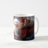 Bichon Frise Weihnachtsfeier Kaffeetasse (VorderseiteRechts)