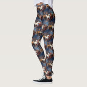 Bichon Frise Weihnachtsfeier Leggings (Links)