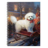 Bichon Frise Weihnachtsfeier Notizblock (Vorderseite)