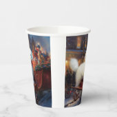 Bichon Frise Weihnachtsfeier Pappbecher (Links)