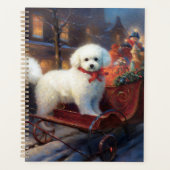 Bichon Frise Weihnachtsfeier Planer (Vorderseite)