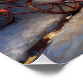 Bichon Frise Weihnachtsfeier Poster (Ecke)