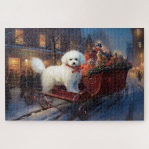 Bichon Frise Weihnachtsfestzeit Puzzle