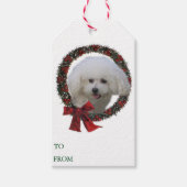 Bichon Frise Weihnachtsgeschenke Tags Geschenkanhänger (Vorderseite)
