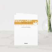 Bichon Frise Weihnachtskarte - Freude! Feiertagskarte (Rückseite)