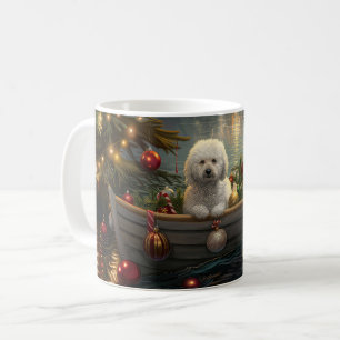Bichon Frise Weihnachtsreise Kaffeetasse