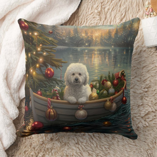 Bichon Frise Weihnachtsreise Kissen (Decke)