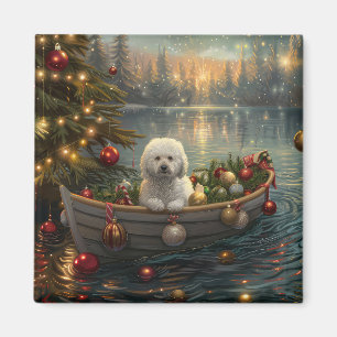 Bichon Frise Weihnachtsreise Magnet