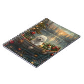 Bichon Frise Weihnachtsreise Notizblock (Linke Seite)