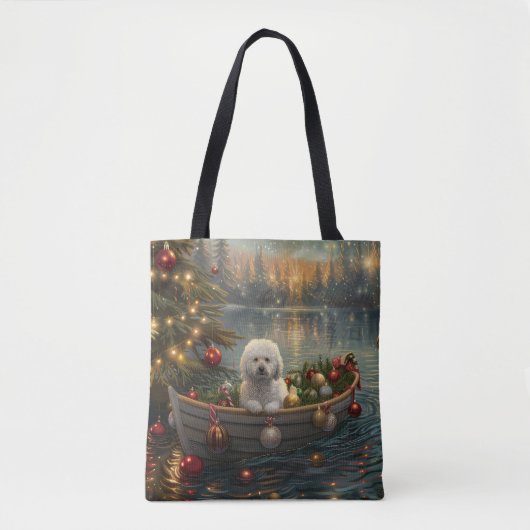 Bichon Frise Weihnachtsreise Tasche (Vorderseite)
