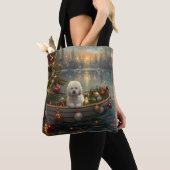 Bichon Frise Weihnachtsreise Tasche (Von Nahem)